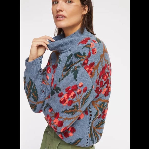 Anthropologie Sweaters - Anthropologie NWT Cecilia  Prado Blossom Mock Neck Sweater Size 1X.